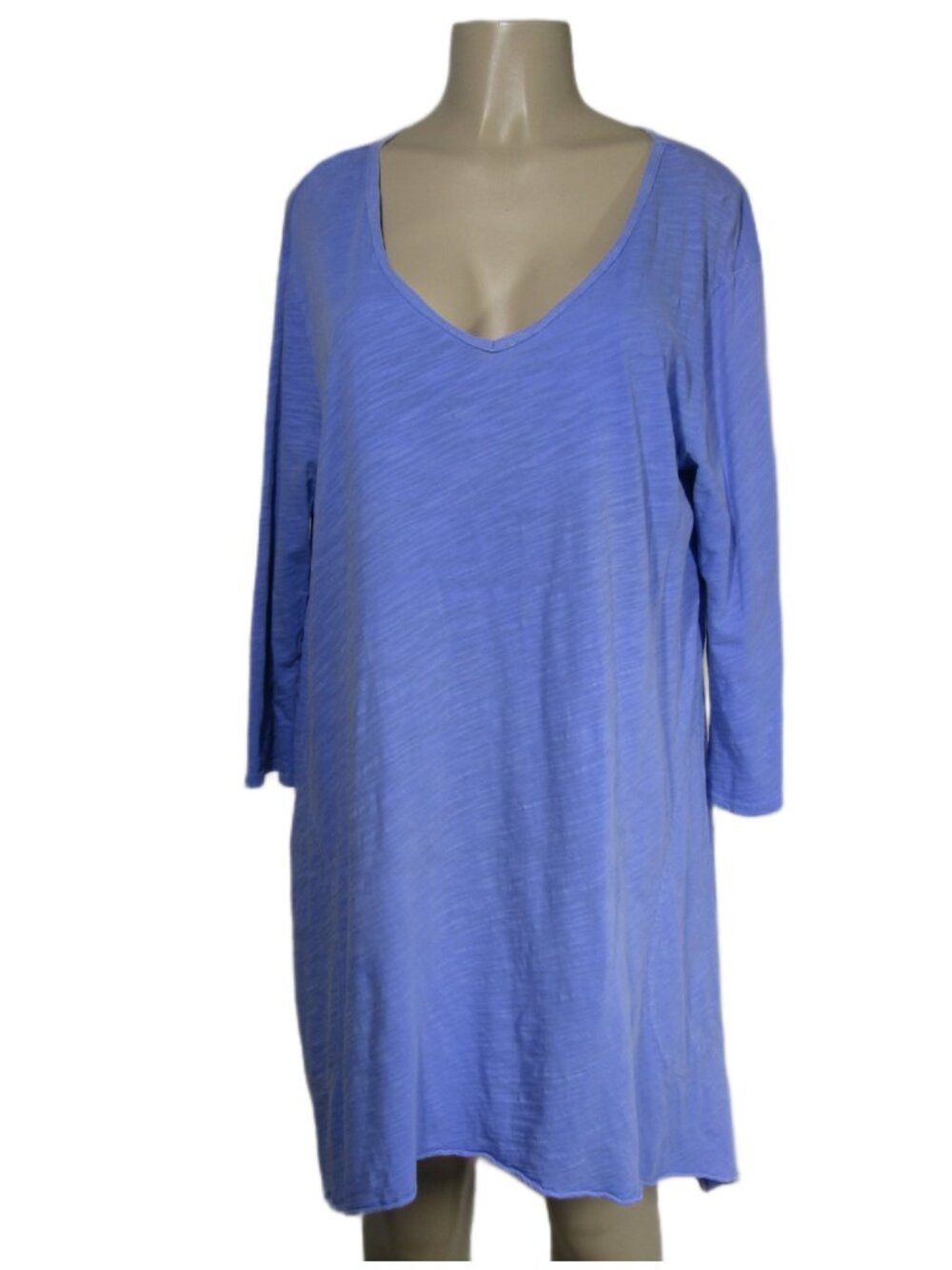 FRESH PRODUCE Beachy Coastal Lagenlook Purple Resort Cruise Summer Knit Dress XL